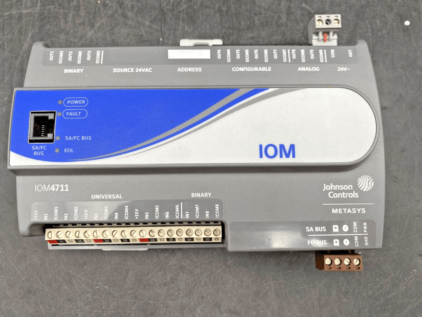 JOHNSON CONTROLS METASYS IOM IOM4711 MS - IOM4711 - 0 NETWORK CONTROLLER - KLR Automation