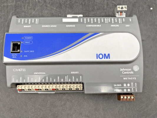 JOHNSON CONTROLS METASYS IOM IOM4711 MS - IOM4711 - 0 NETWORK CONTROLLER - KLR Automation
