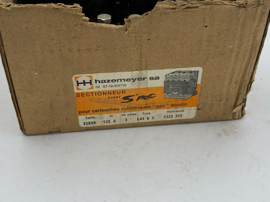 Hazemeyer s'pec Sectionneur 1322 350 - KLR Automation
