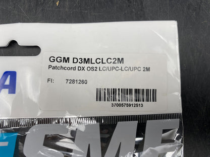 LOT DE 11 GIGAMEDIA GGMD3MLCLC2M FIBRE OPTIQUE PATCH CORD