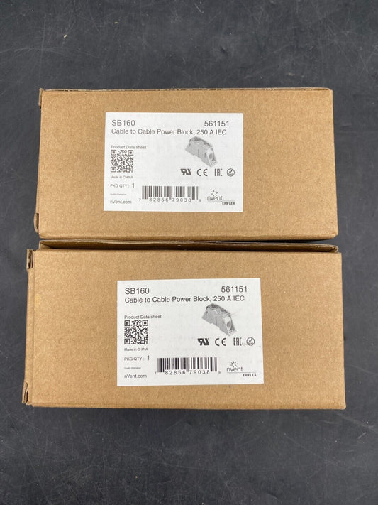 LOT OF 2 ERIFLEX SB160 CABLE TO CABLE POWER BLOCK 250 A