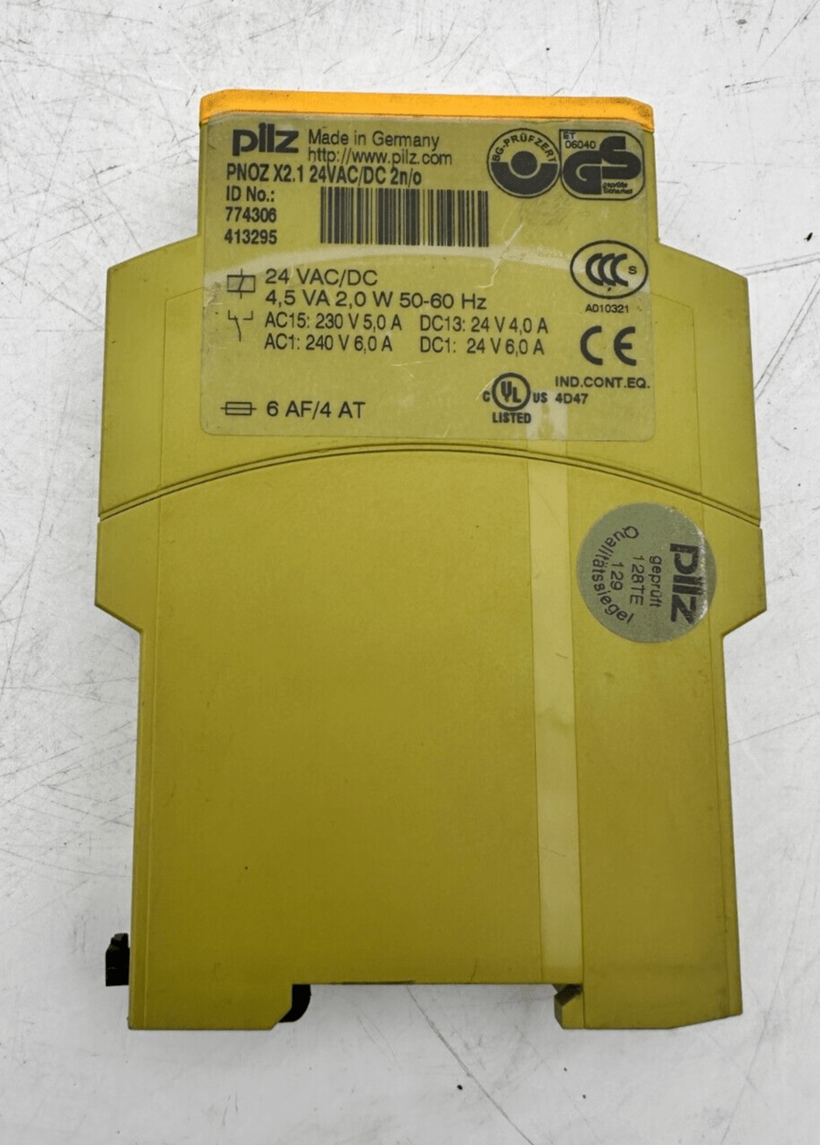 3pc x PILZ 774306 PNOZ X2.1 24VACDC 2N/O - KLR Automation