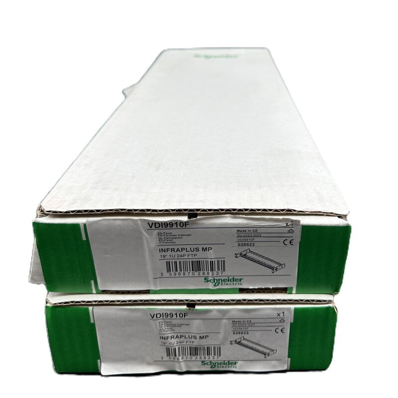 SCHNEIDER ELECTRIC VDI9910F INFRAPLUS MP 19" 1U 24P FTP PANEL x2pc