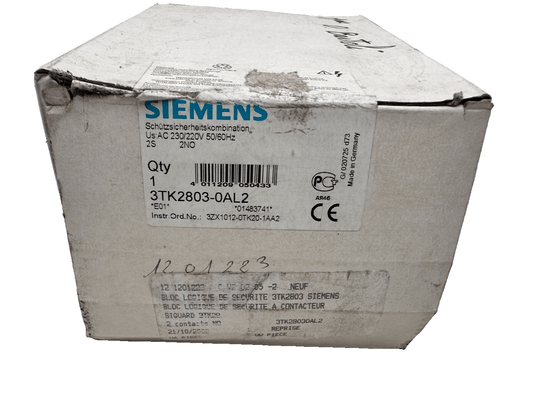 SIEMENS 3RTK2803 - 0AL2 BLOC LOGIQUE DE SECURITE - KLR Automation