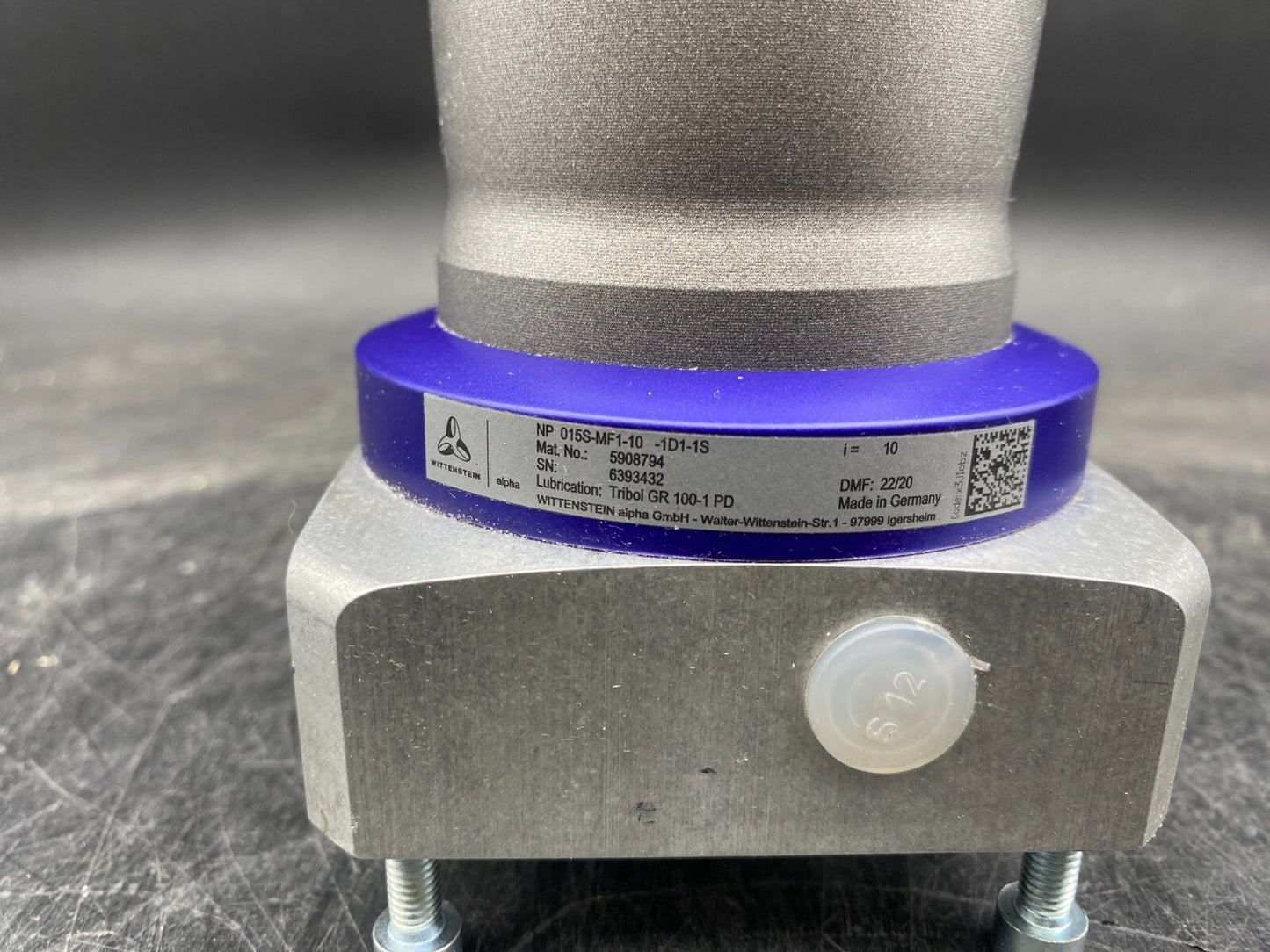 WITTENSTEIN 5908794 NP 015S - MF1 - 10 - 1D1 - 1S I:10 14 Nm PLANETARY GEARBOX+SUPPORT - KLR Automation