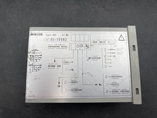 CORECI MINICOR ND 5181 V 003 CALIBRATION CHECK - KLR Automation