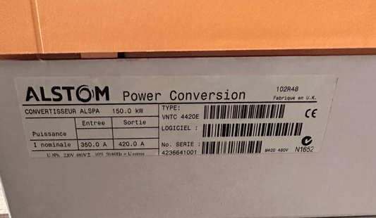 ALSTOM ALSPA VNTC4420E CONVERTISSEUR 150 kW - KLR Automation