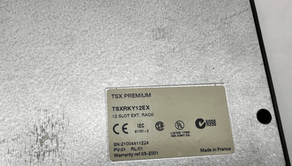 SCHNEIDER ELECTRIC TSXRKY12EX 12 SLOT EXT RACK PV 01 RL 01 - KLR Automation