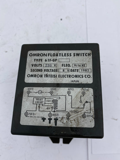 1pc x OMRON FLOATLESS SWITCH TYPE 61F - GP 220V 50/60Hz - KLR Automation