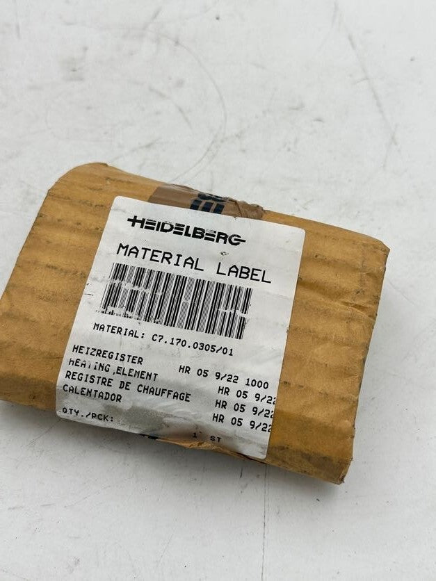 1pce x HEIDELBERG ELEMENT CHAUFFANT C7.170.0305/01 HR 05 9/22 IS 230-400V