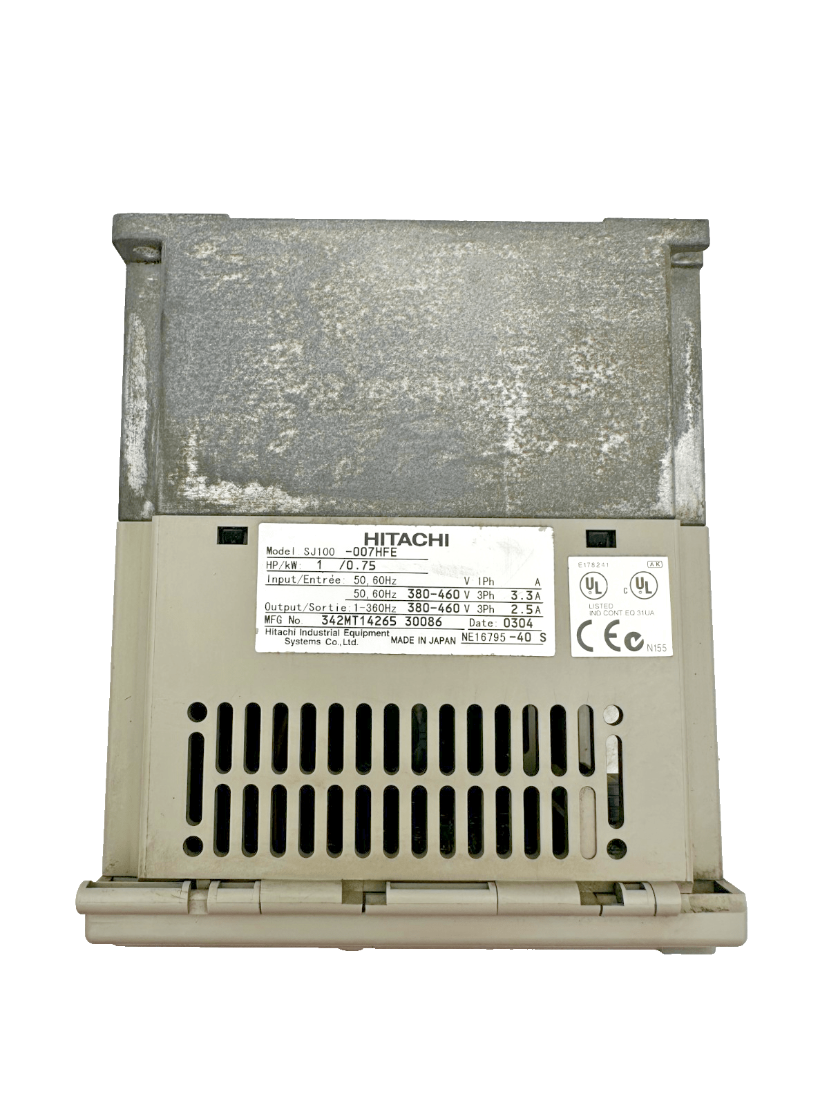 HITACHI SJ100 SJ100 - 007HFE 1HP 0.75kW 380 - 460V INVERTER - KLR Automation