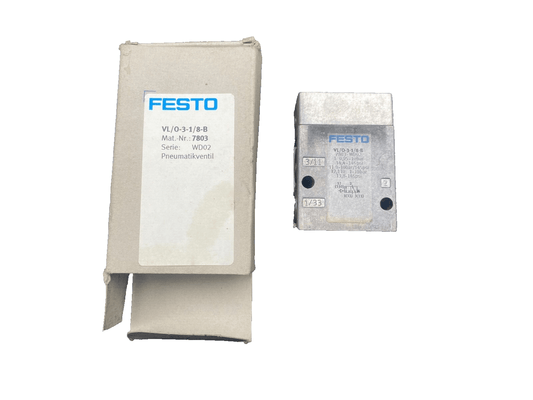 FESTO VL/0 - 3 - 1/8 - B 7803 WD02 VANNE PNEUMATIQUE x1pc - KLR Automation
