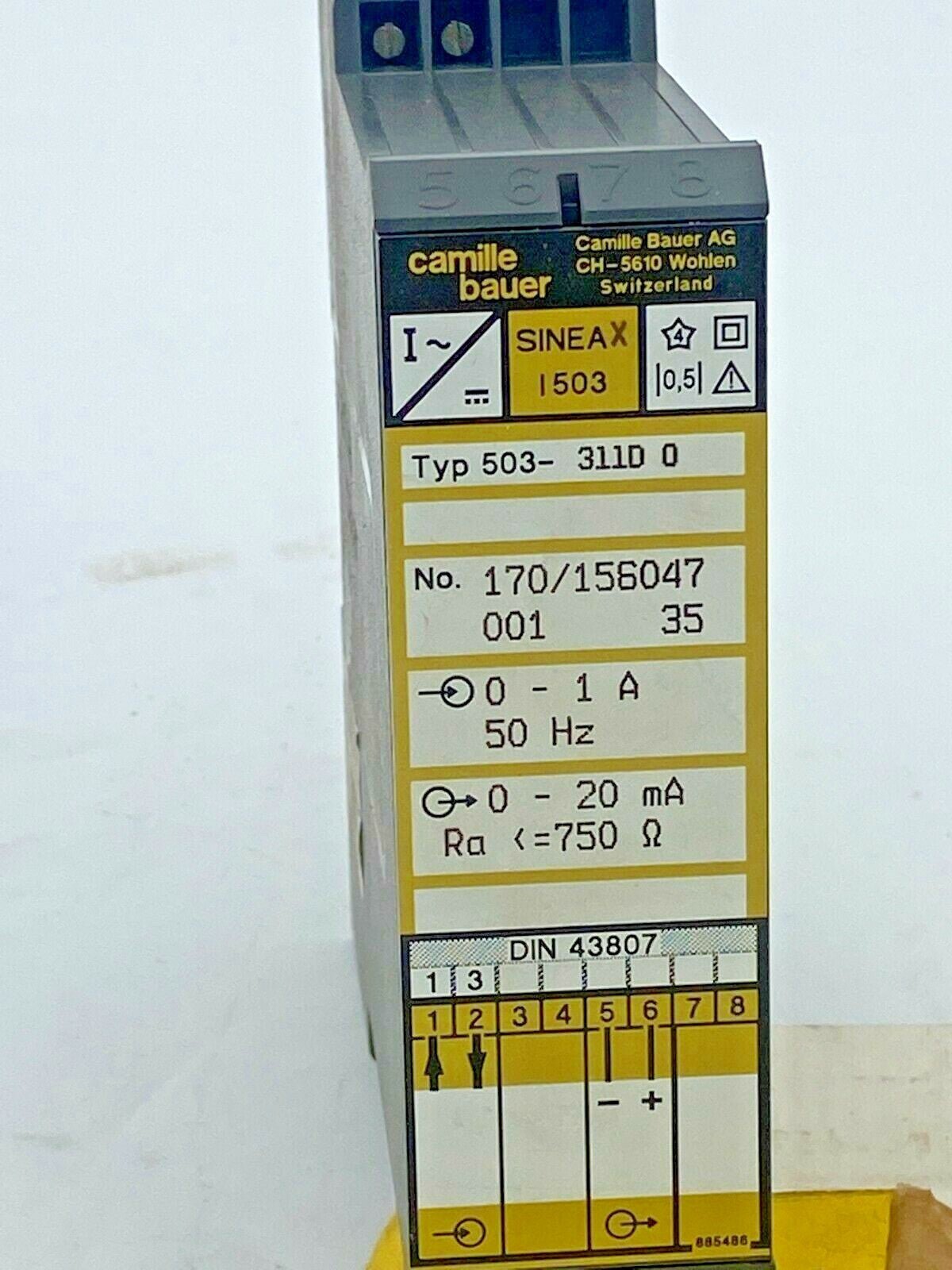 Camille Bauer AG Module, Sineax I503 503 - 311D 0 - KLR Automation