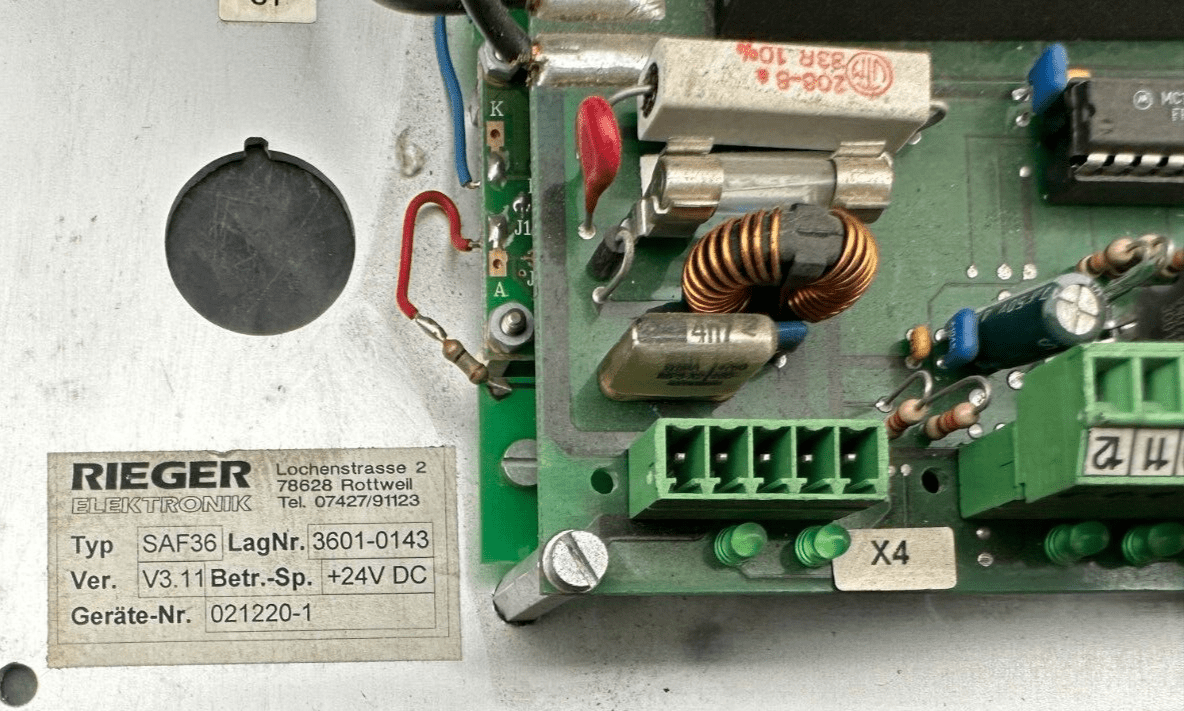 RIEGER ELEKTRONIK SAF36 V3.11 24VDC POUR GUK SAF 36 - KLR Automation
