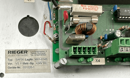 RIEGER ELEKTRONIK SAF36 V3.11 24VDC POUR GUK SAF 36 - KLR Automation