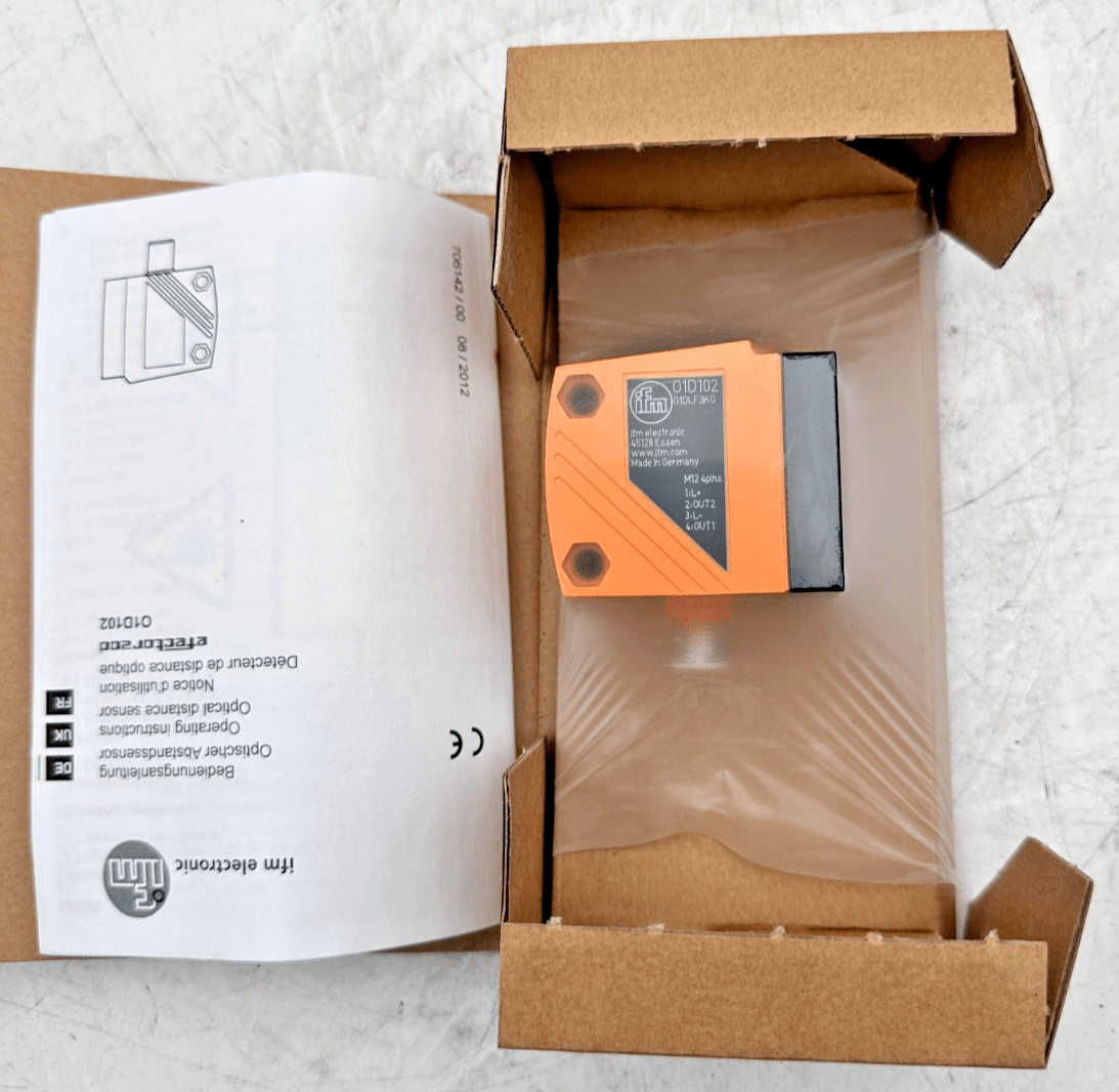 IFM EFECTOR 200 O1D102 O1DLF3KG DETECTEUR DE DISTANCE OPTIQUE - KLR Automation