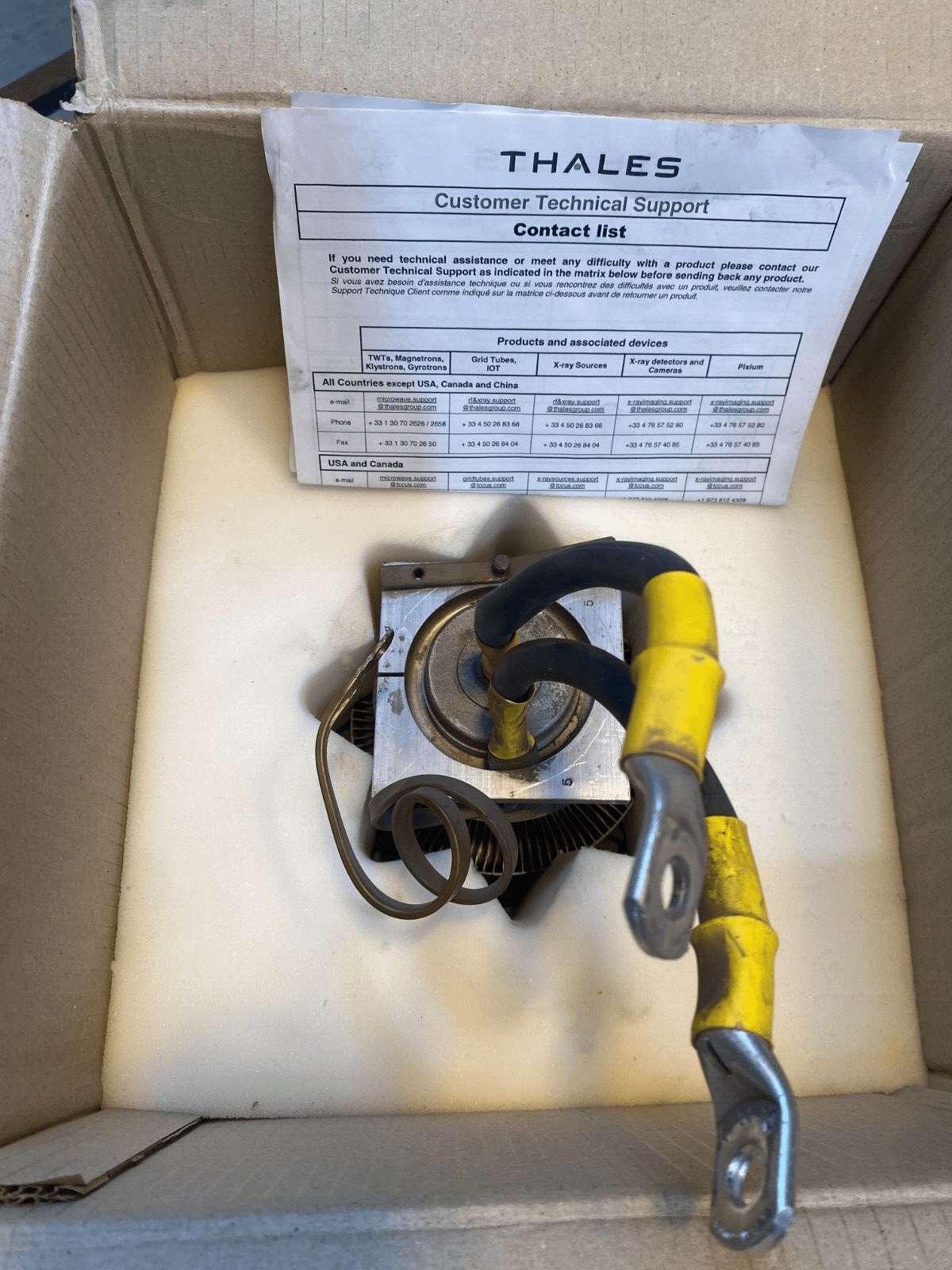 THALES ITL 9 - 1 POWER TRIODE PEU UTILISE - KLR Automation