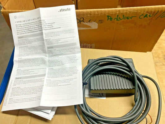 1pc x Steute KF 1S 3m UL/CSA Ref/ 88157005 Foot Switch Med - KLR Automation