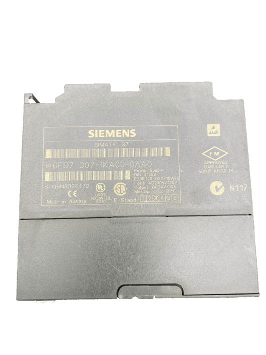 SIEMENS SIMATIC S7 6ES7307 - 1KA00 - 0AA0 - KLR Automation