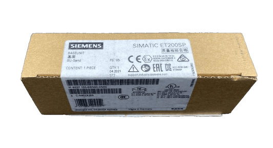 SIEMENS SIMATIC ET200SP BASE UNIT 6ES7193 - 6BN00 - 0NE0 - KLR Automation