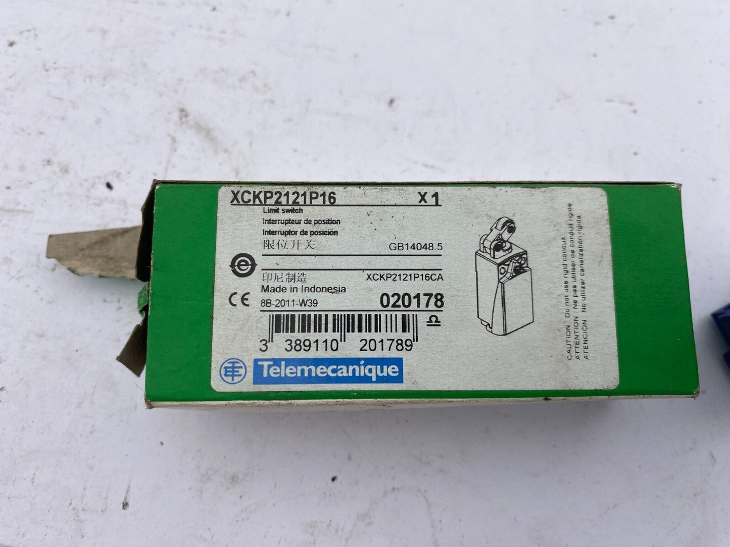 1pc x TELEMECANIQUE XCKP2121P16 ZCP21 020178 POSITION SWITCH - KLR Automation