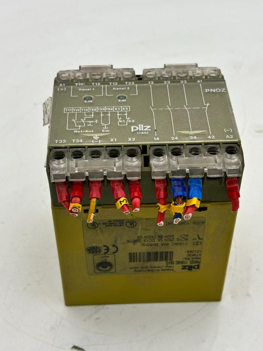 PILZ PNOZ1 110VAC 3S10 475630 101069 - KLR Automation