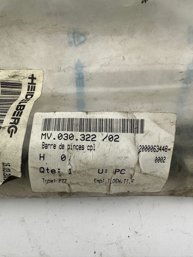 1pc x HEIDELBERG GRIPPER BAR MV.030.322/02 - KLR Automation