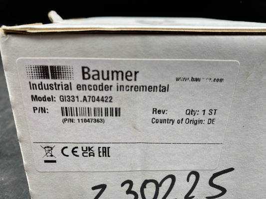 BAUMER GI331.A704422 INDUSTRIAL ENCODER INCREMENTAL x1pc - KLR Automation