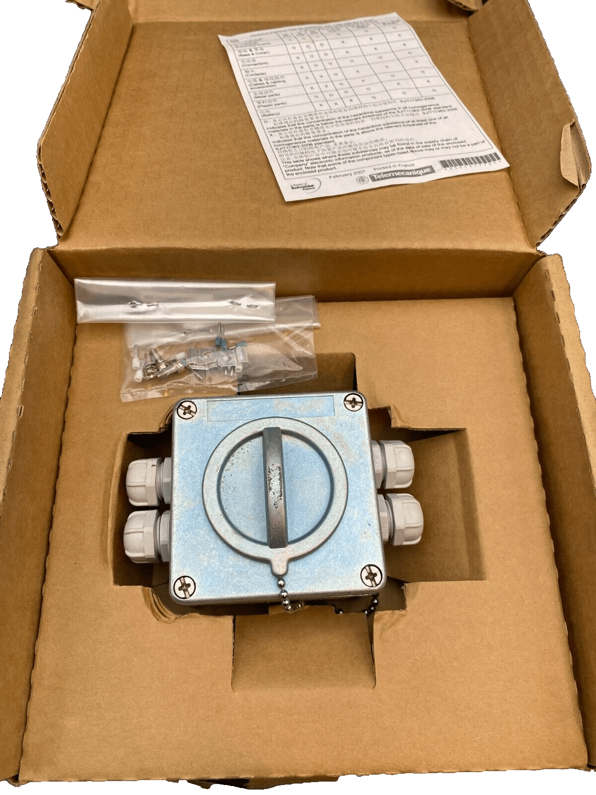 SCHNEIDER ELECTRIC TSXFPACC4 FIP TAP 043673 COFFRET DE BRANCHEMENT ETANCHE - KLR Automation