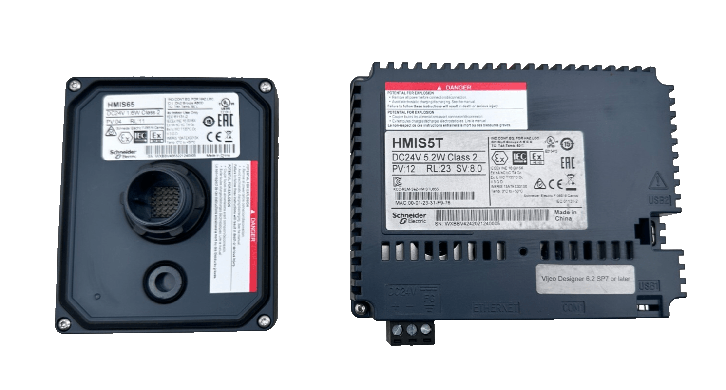 SCHNEIDER ELECTRIC HMIS5T PV:12 RL:23 SV:08 + HMIS65 PV:04 RL:11 - KLR Automation