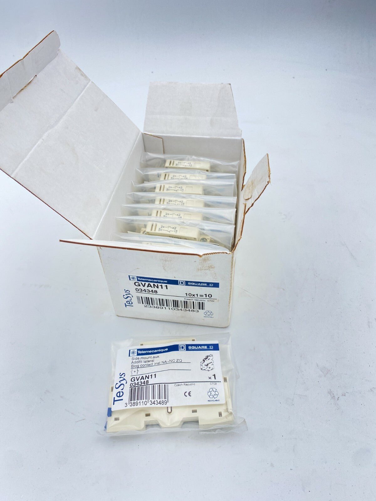 10pc x Telemecanique Aux Contact Block. GVAD1010 - KLR Automation