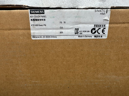 SIEMENS 6AV6647 - 0AF11 - 3AX0 KTP1000 BASIC PN KEY TOUCH PANEL - KLR Automation
