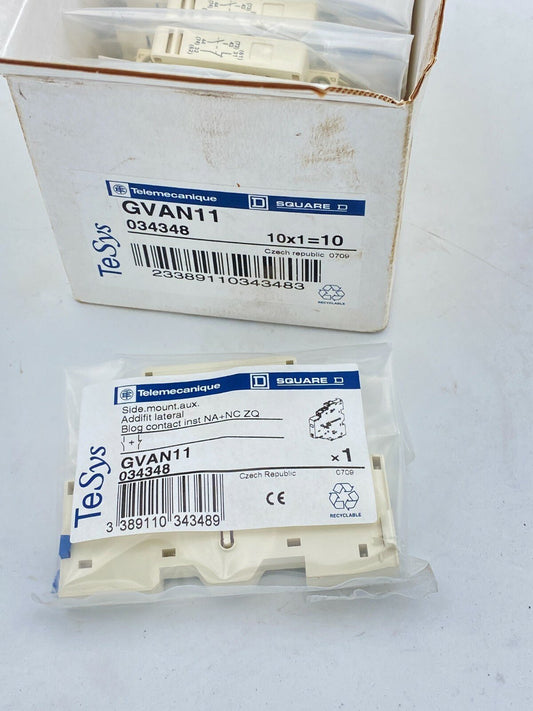 10pc x Telemecanique Aux Contact Block. GVAD1010 - KLR Automation