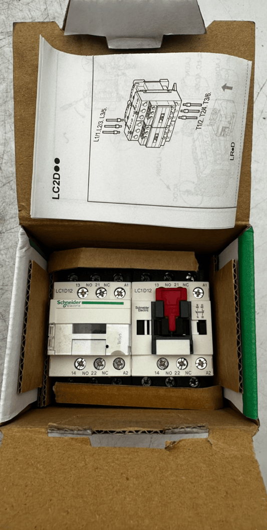 TELEMECANIQUE LC2D12FE7 REVERSING CONTACTOR 115V 5.5kW 7.5HP x1pc - KLR Automation
