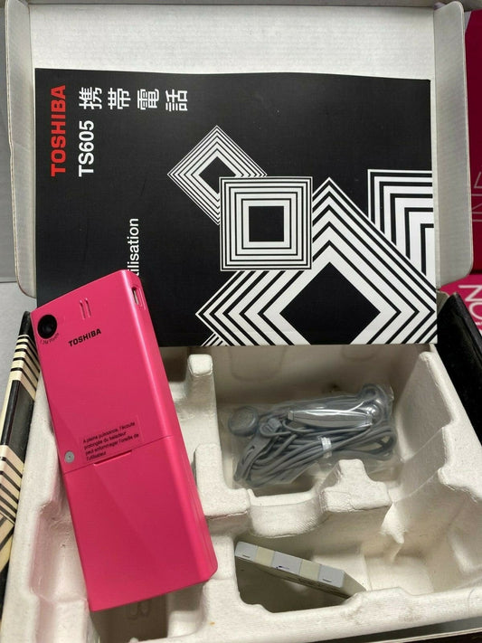 Toshiba TS608 Pink Mobile Phone Old Stock Rare collectors Mobile Phone - KLR Automation
