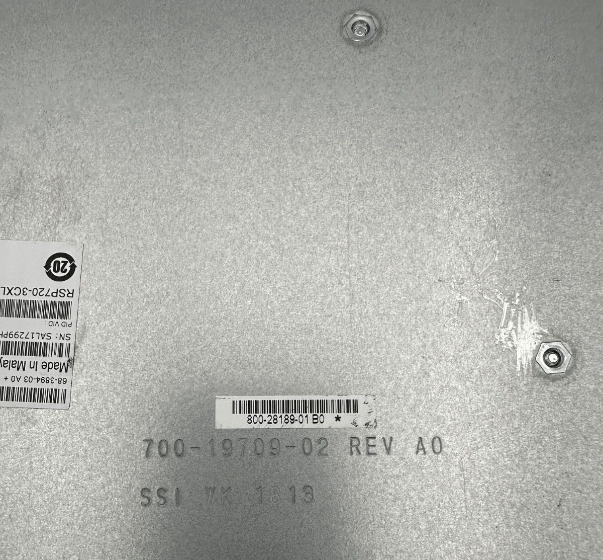 CISCO RSP720 - 3CXL - GE V15 RSP720 WITH INTEGRATED SWITCH FABRIC/3CXL - GE - KLR Automation