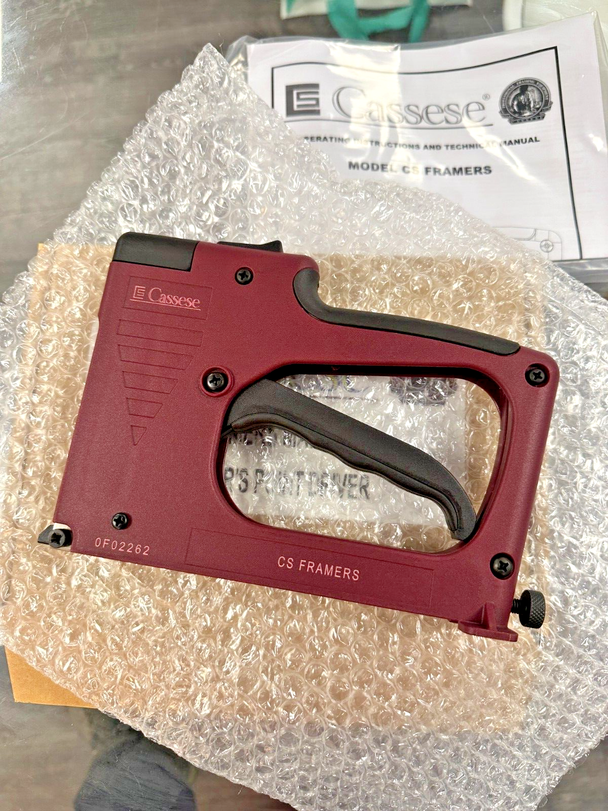 CASSESE CS Framers Manual point driver   Picture Framing Agrafe  16.4mm 3.3mm