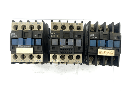LOT OF 3 TELEMECANIQUE SQUARE D LC1 D18 10 CONTACTOR - KLR Automation