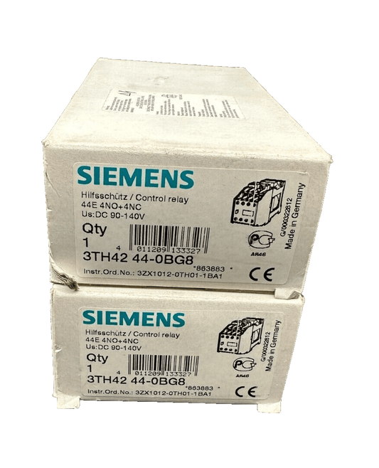 SIEMENS 3TH4244 - 0BG8 CONTROL RELAY x2pc - KLR Automation