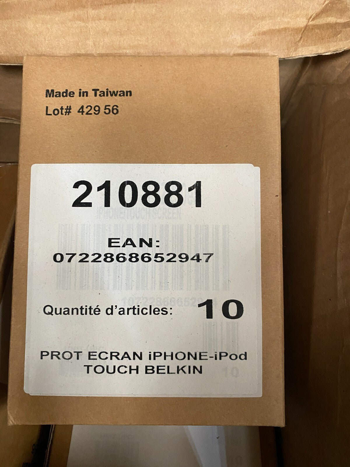 Lot de 100pc x Belkin Protect Mobile Phone Protection ecran Iphone 4/5.. ipod - KLR Automation