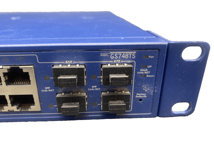 NETGEAR GS748TS PROSAFE 48 PORT GIGABIT STACKABLE SMART SWITCH - KLR Automation