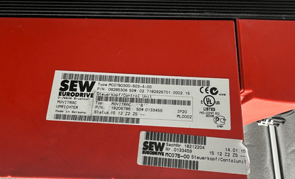 SEW EURODRIVE MOVITRAC MC07B0300 - 503 - 4 - 00 08285306 SO - KLR Automation