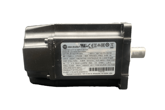 ALLEN BRADLEY VPL - B1152T - PK12AA SERIE A 3 PHASE 6500 RPM AC SERVO MOTOR KINETIX - KLR Automation