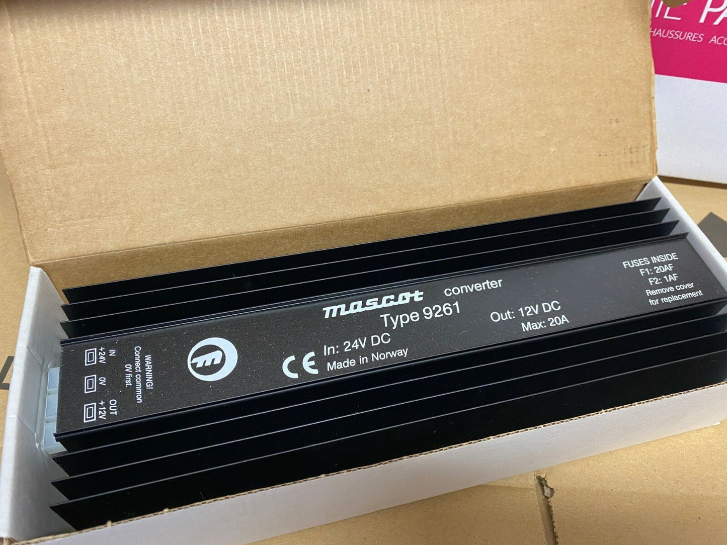 MASCOT converter type 9261 In: 24V DC Out: 12V DC Max: 20A - KLR Automation