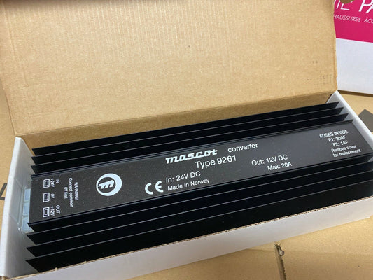 MASCOT converter type 9261 In: 24V DC Out: 12V DC Max: 20A - KLR Automation