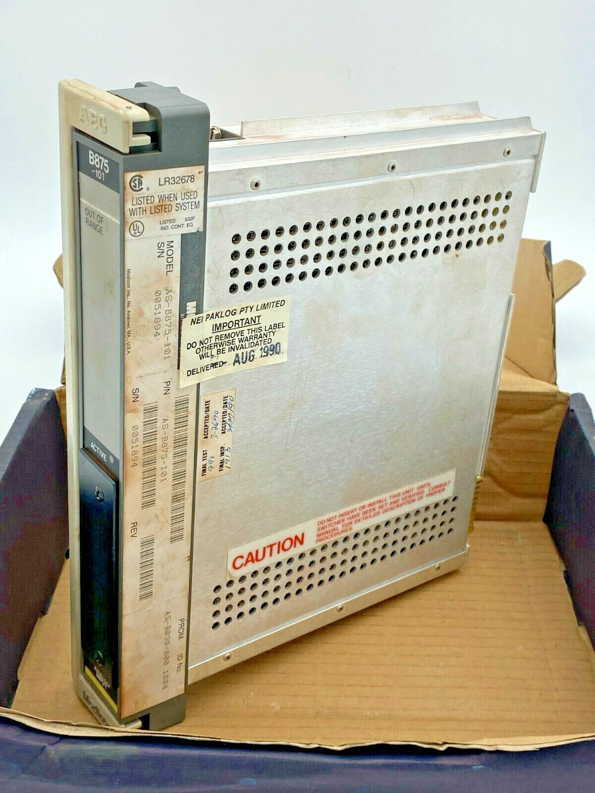 Schneider-Modicon AS-B875-101 Analog Input Module