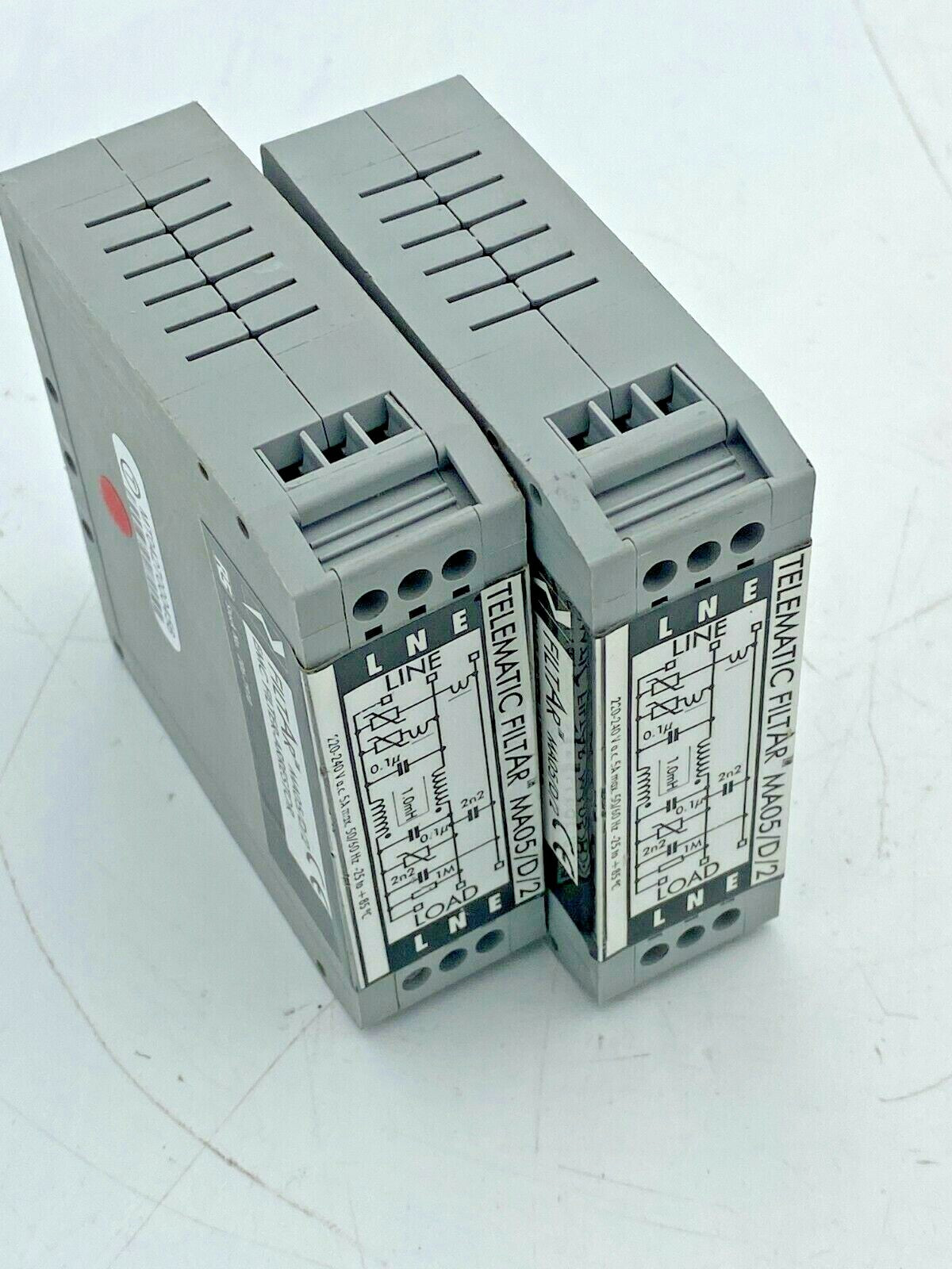 2 pc x  TELEMATIC FILTAR MA05/D/2 EMC FILTER- ARRESTOR 206-7910