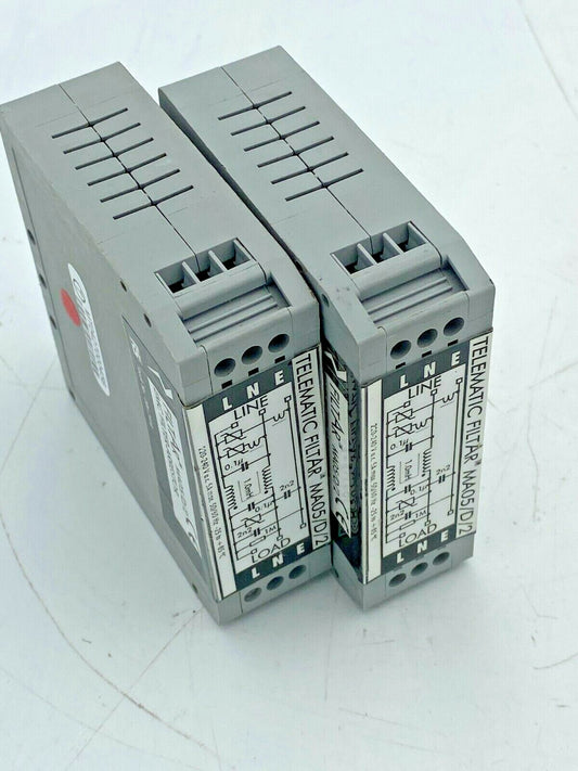 2 pc x  TELEMATIC FILTAR MA05/D/2 EMC FILTER- ARRESTOR 206-7910