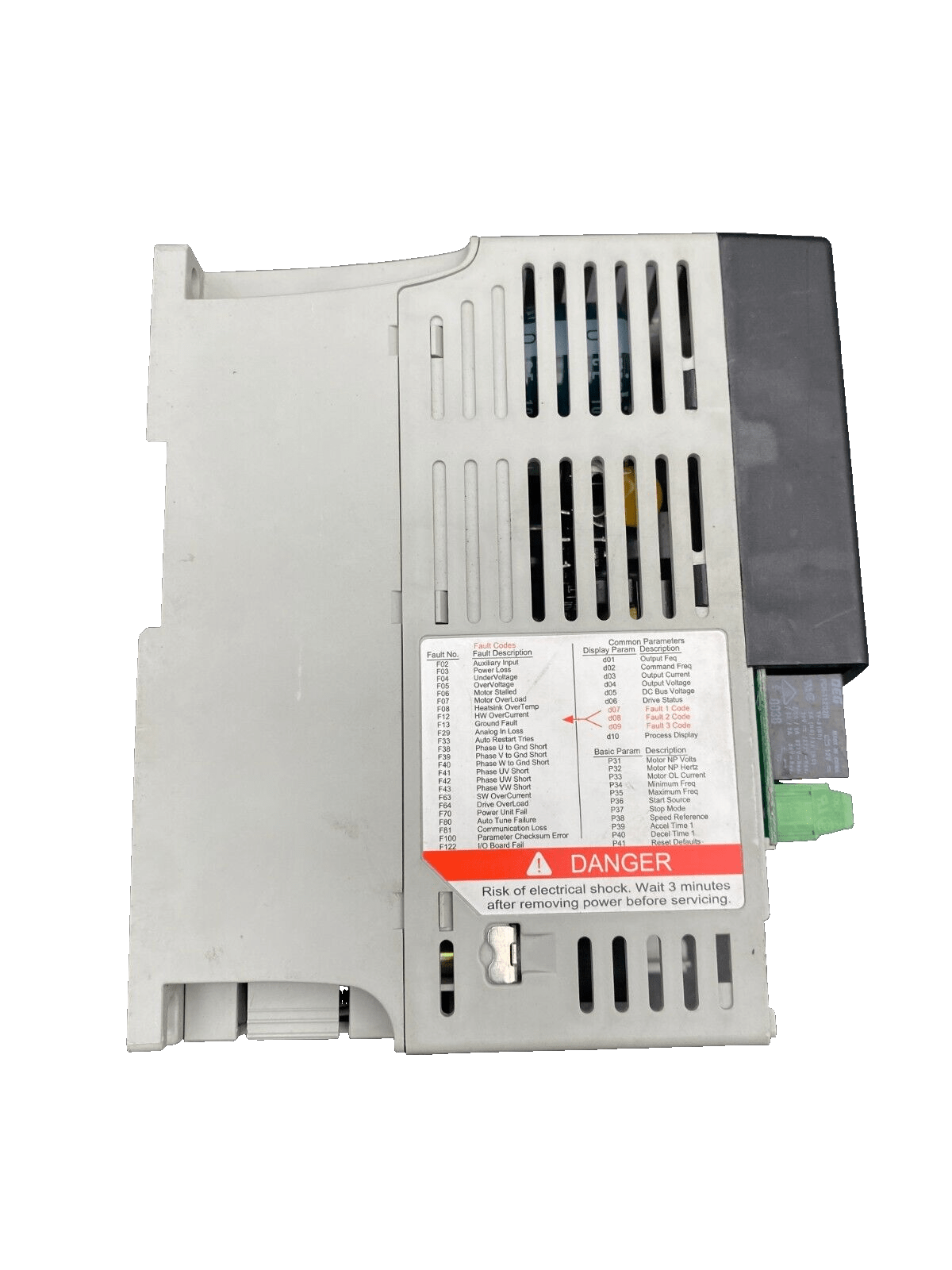 ALLEN - BRADLEY 22A - A1P5N114 0.2kW/0.25HP JAN 23 FRN 1.02 AC DRIVE POWERFLEX - KLR Automation