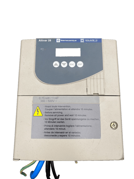 TELEMECANIQUE ATV28HU18N4 ALTIVAR 28 0.75kW/1HP 380V/500V VARIATEUR DE FREQUENCE - KLR Automation